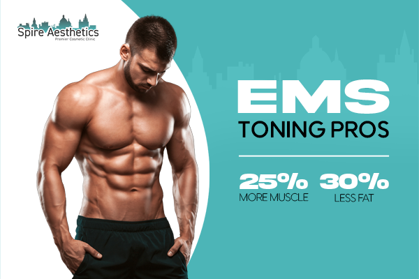 image of man with benefits of EMS toning pros treatment to help combat weight gain Chesham