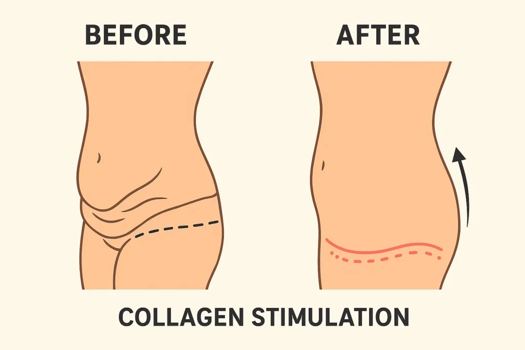 Before and after results for sagging skin after weight loss injections Chesham