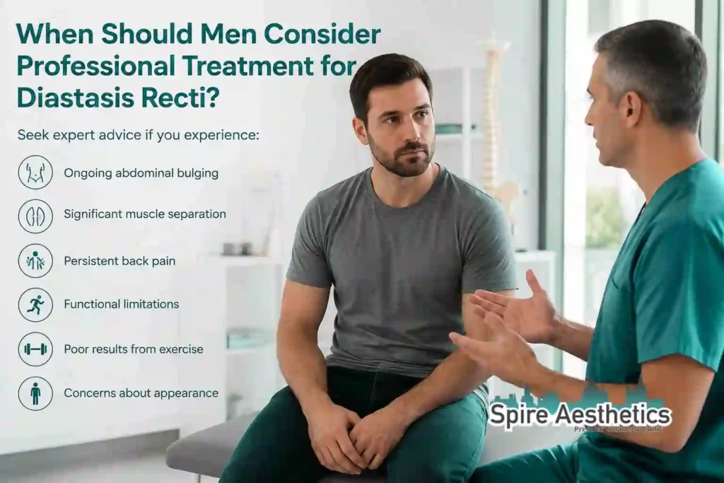 When Should Men Consider Professional Treatment for Diastasis Recti Chesham?