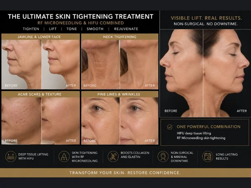 Results of combined treatment for the ultimate skin tightening treatment Chesham