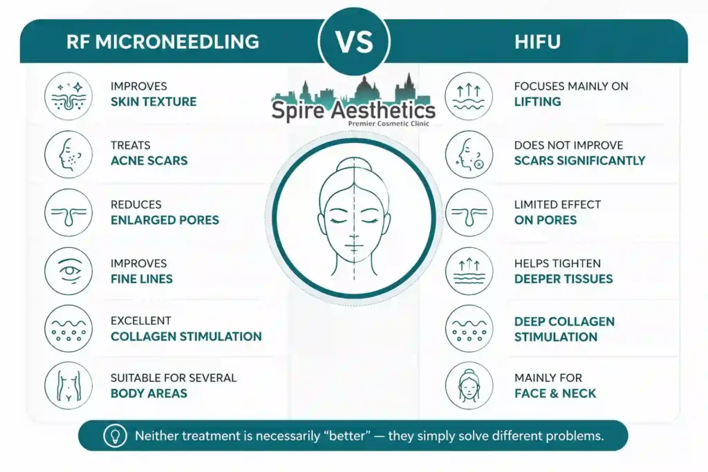 RF Microneedling vs HIFU: Which Treatment Gives Better Results Chesham?